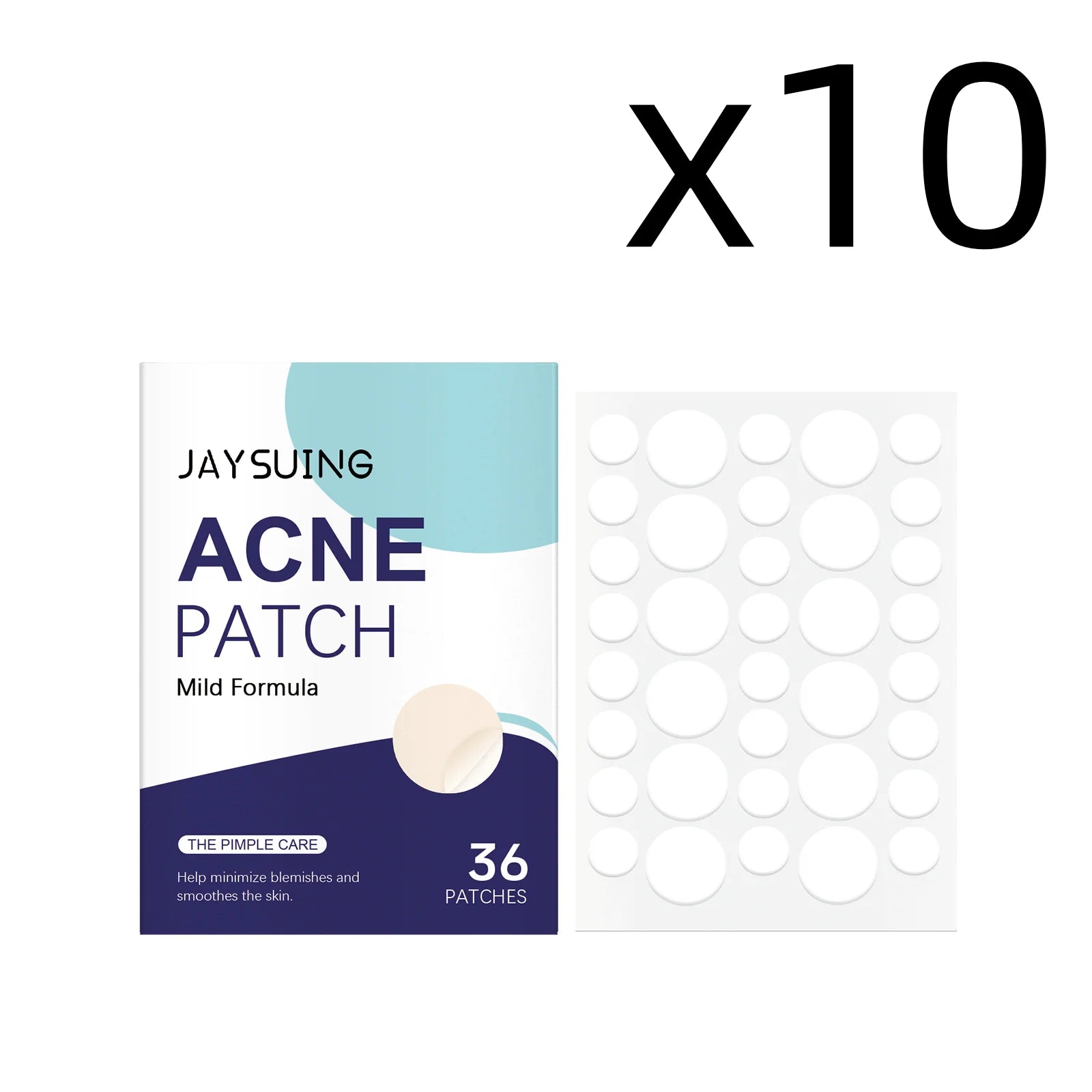 Jaysuing Pimple Patches for Blemish Control Peaceful Pleasures Health and Wellness 36pcs Boxed X 10PCS