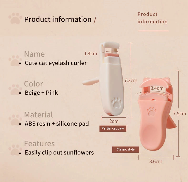 Cat Claw Eyelash Curler – Cute, Professional & Long-Lasting