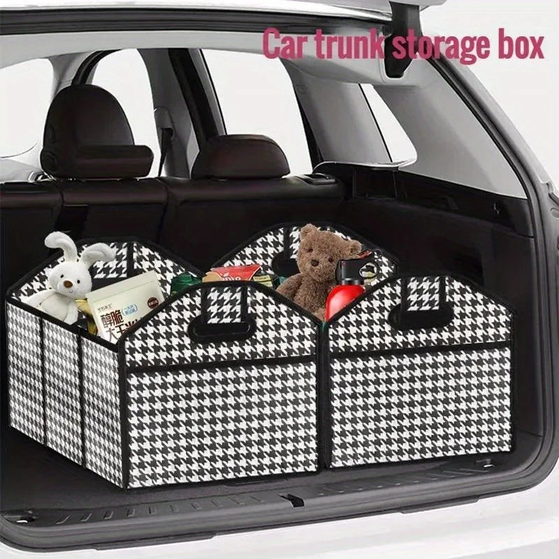 Car Trunk Organizer – Foldable Waterproof 3-Compartment Bag