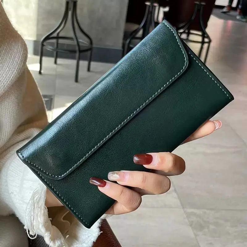 Saint.Bos Women's Genuine Leather Long Wallet | Large Capacity