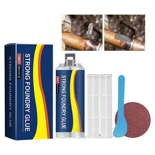 85ml Enhanced Metal Casting Glue, Heat Resistant Welding Adhesive Filler, Metal Construction Furniture Boat Electronics Radiator Peaceful Pleasures Health and Wellness