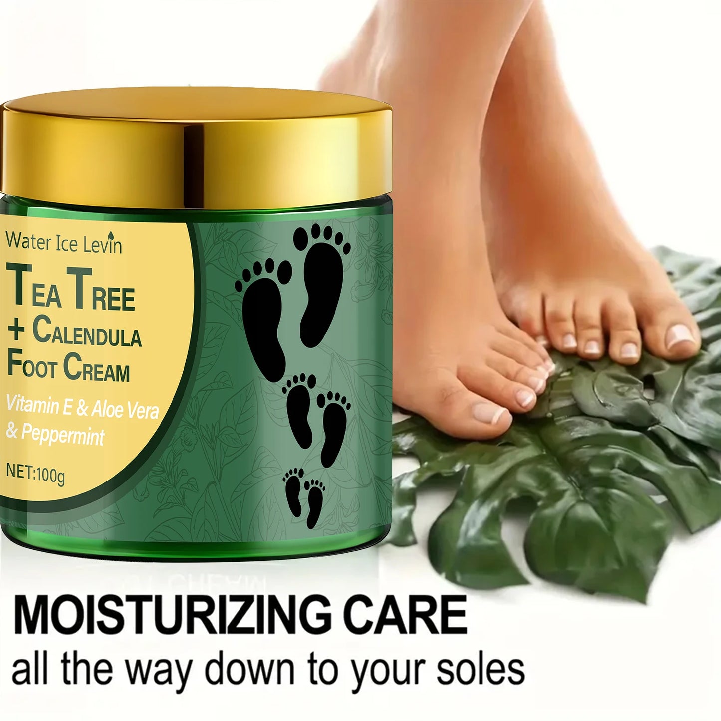 Tea Tree & Calendula Foot Cream | Vitamin E & Aloe Vera 100g