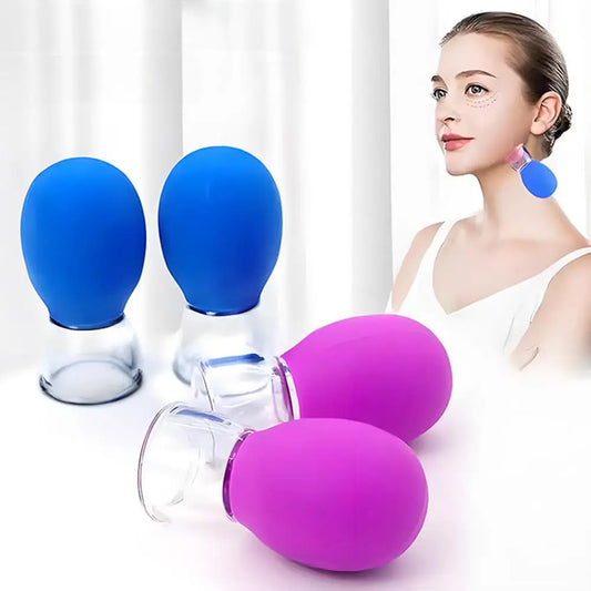 Silicone Cupping Massage Cup Body Face Neck Eye Massager Vacuum Body Facial Care Facial Steaming Pore Cleaner Tool Skin Care Peaceful Pleasures Health and Wellness