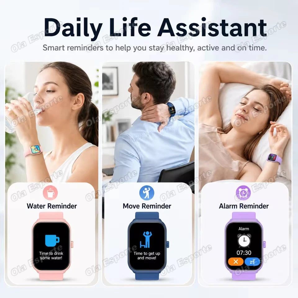 Smart Watch For Android IOS Watches 1.88 inch HD Display BT Call Message Alert Music Sports Mode Smartwatch Men Women Gift HW12 Peaceful Pleasures Health and Wellness