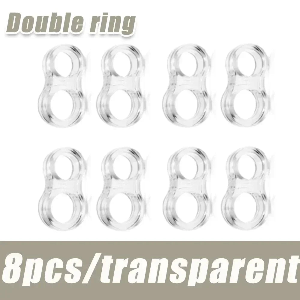 Transparent Silicone Door Stop Wall Protector – Baby Safety Silicone Door Stopper Peaceful Pleasures Health and Wellness 8pc-Double ring