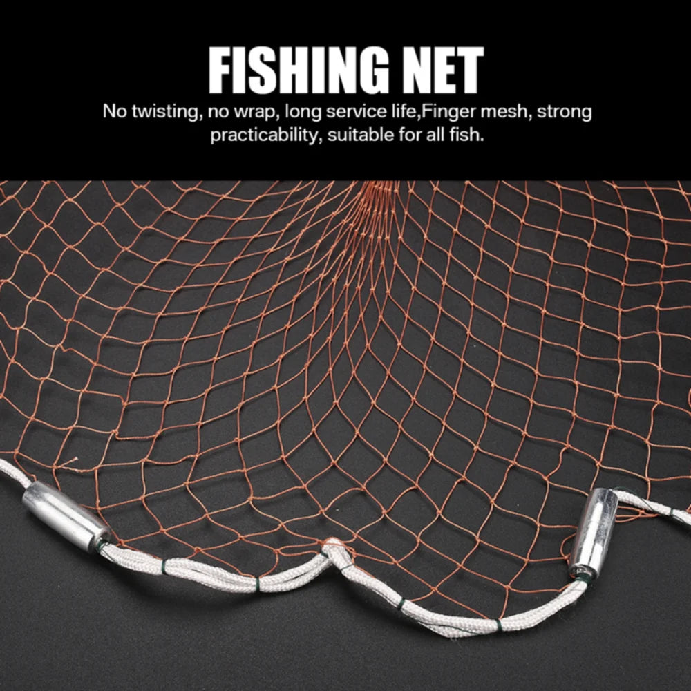 8/12/16FT American Fishing Cast Net Freshwater Saltwater Tire Line Mesh Strong Real Zinc Sinker Throw Casting Net Heavy Duty Peaceful Pleasures Health and Wellness