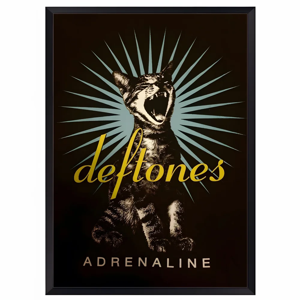 D-Deftones Band Poster HD art sticky wall waterproof home living room bar office aesthetic decoration Peaceful Pleasures Health and Wellness