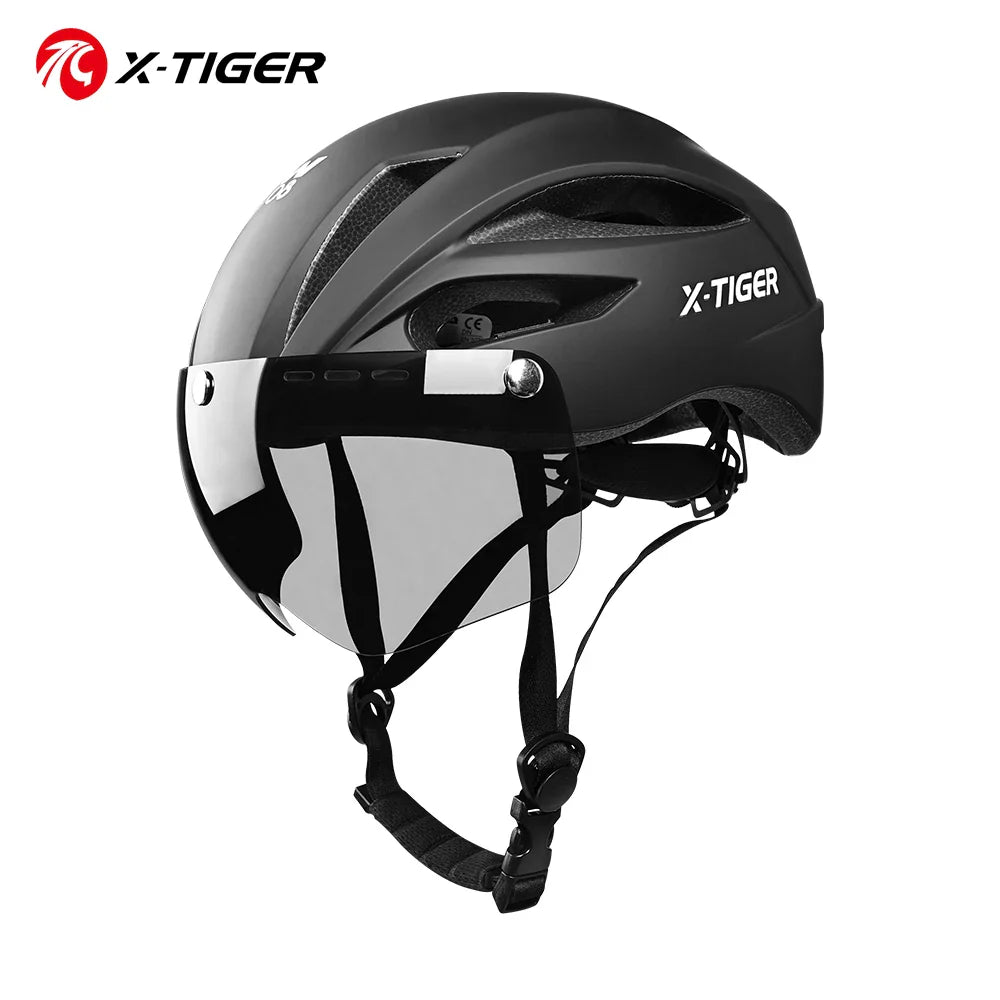 X-TIGER Lightweight MTB Road Bike Helmet with Magnetic Goggles