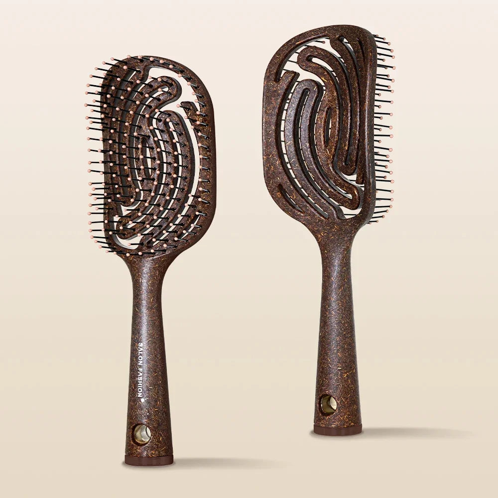 Wheat Straw Hair Massage Comb – Detangle & Quick-Dry Brush