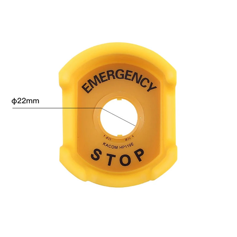 1pcs Anti-Missing Elevator Emergency Stop 22mm Push Button Switch Protective Cover Protective Cover Accessory Round Warning Ring Peaceful Pleasures Health and Wellness