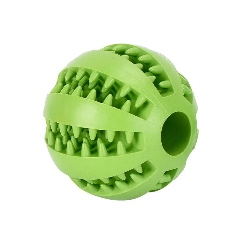 Pet Dog Toy Self-Entertainment Boredom Relief Molar Teeth Leak Food Ball Bite-Resistant Puppy Hide Watermelon Outdoor Dogs Fun Peaceful Pleasures Health and Wellness green 7cm