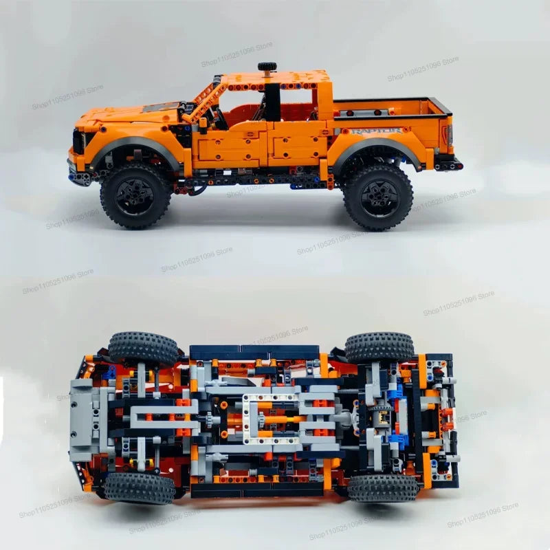MOC Creative DIY Vehicle Bricks Tech Raptors F150 Truck Race Car