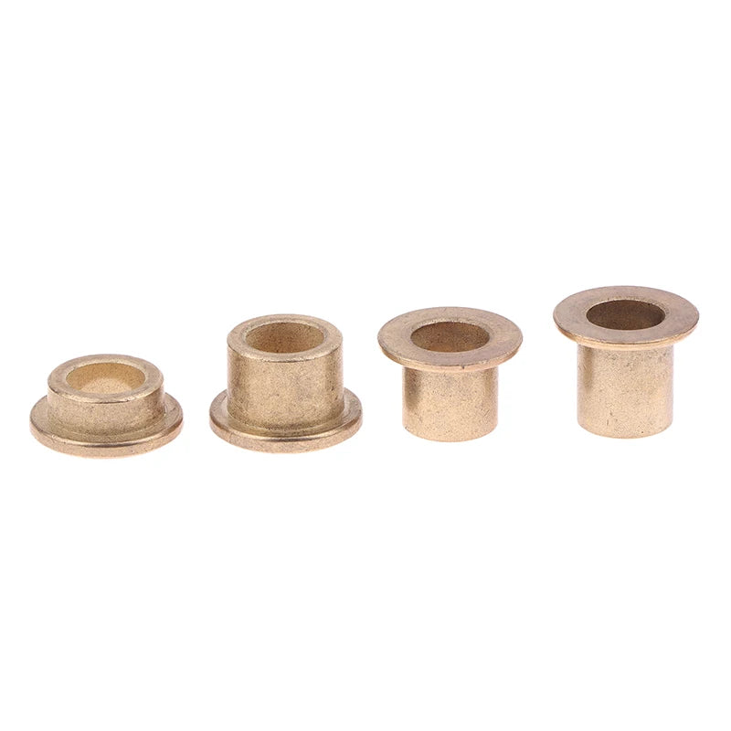 5Pcs Flange Bushing Copper Sleeve Inner Diameter 8MM Powder Metallurgy Oil Bearing With Edge Step Shoulder Peaceful Pleasures Health and Wellness