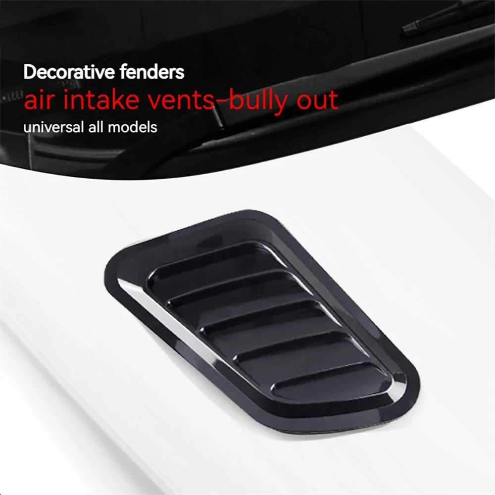 Universal Car Hood Vent Scoop Cover Sticker | ABS Bonnet Decor