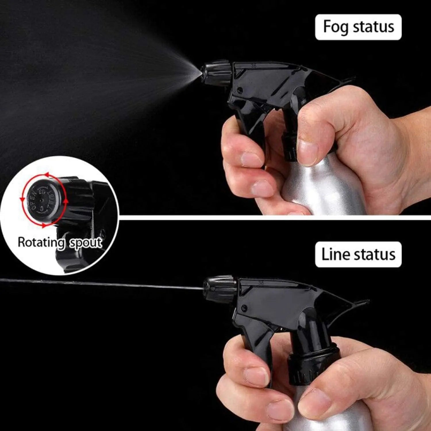 300ml/500ml Barber Hairdressing Spray Bottle Adjustable Nozzle High Pressure Sprayer Pro Salon Home Empty Spray Bottle Tools Peaceful Pleasures Health and Wellness