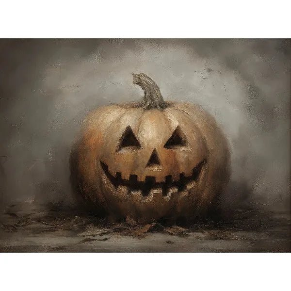 Vintage Spooky Halloween Prints Poster Dark Ghost Pumpkin Autumn Canvas Painting Moody Wall Art Gallery Living Room Home Deco Peaceful Pleasures Health and Wellness 11 20x30cm Unframed