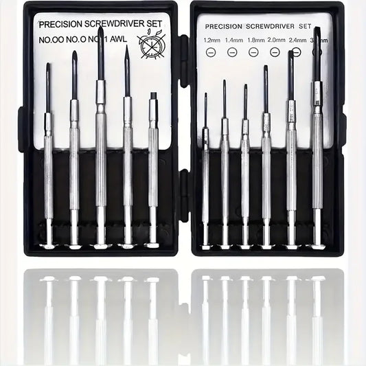 11-Pc Mini Precision Screwdriver Set | Magnetic Electronics Repair Precision Screwdriver Set Peaceful Pleasures Health and Wellness