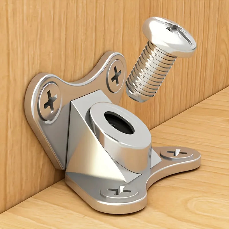 6 Sets Zinc Alloy Butterfly Angle Bracket Removable Screw Support