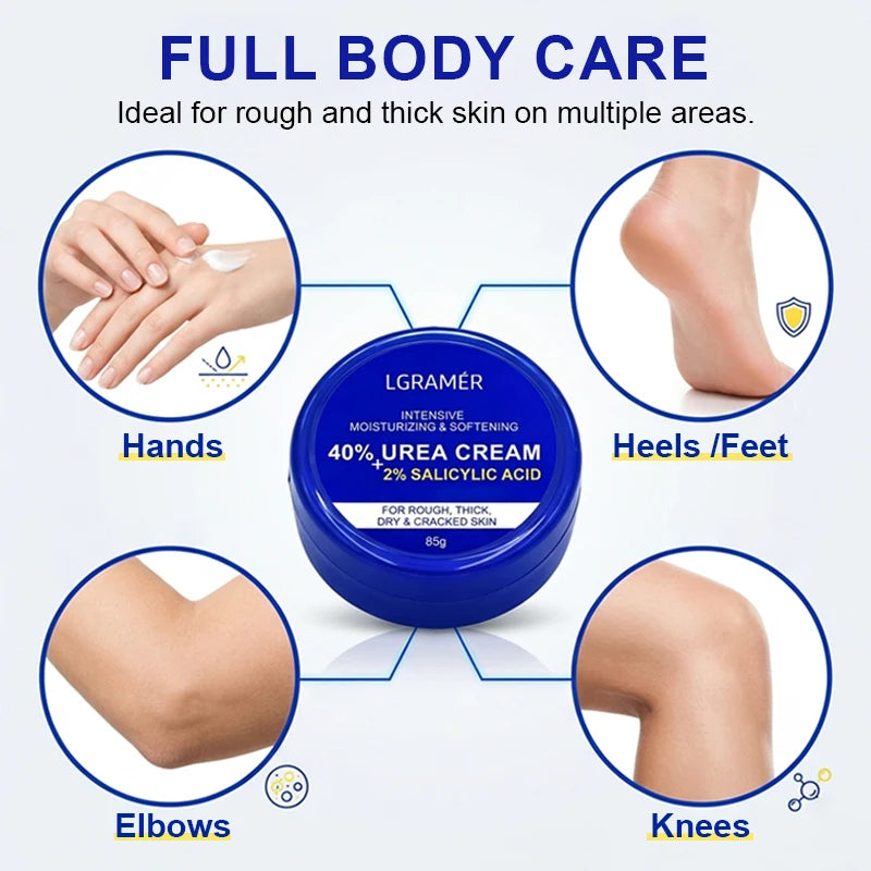 40% Urea + 2% Salicylic Acid Foot & Hand Cream | Cracked Heel