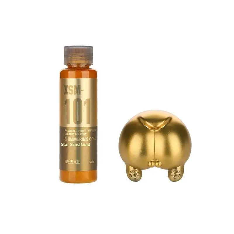 50ml Water-Based Pre-Mixed Metal Paint for Scale Models & Airbrush