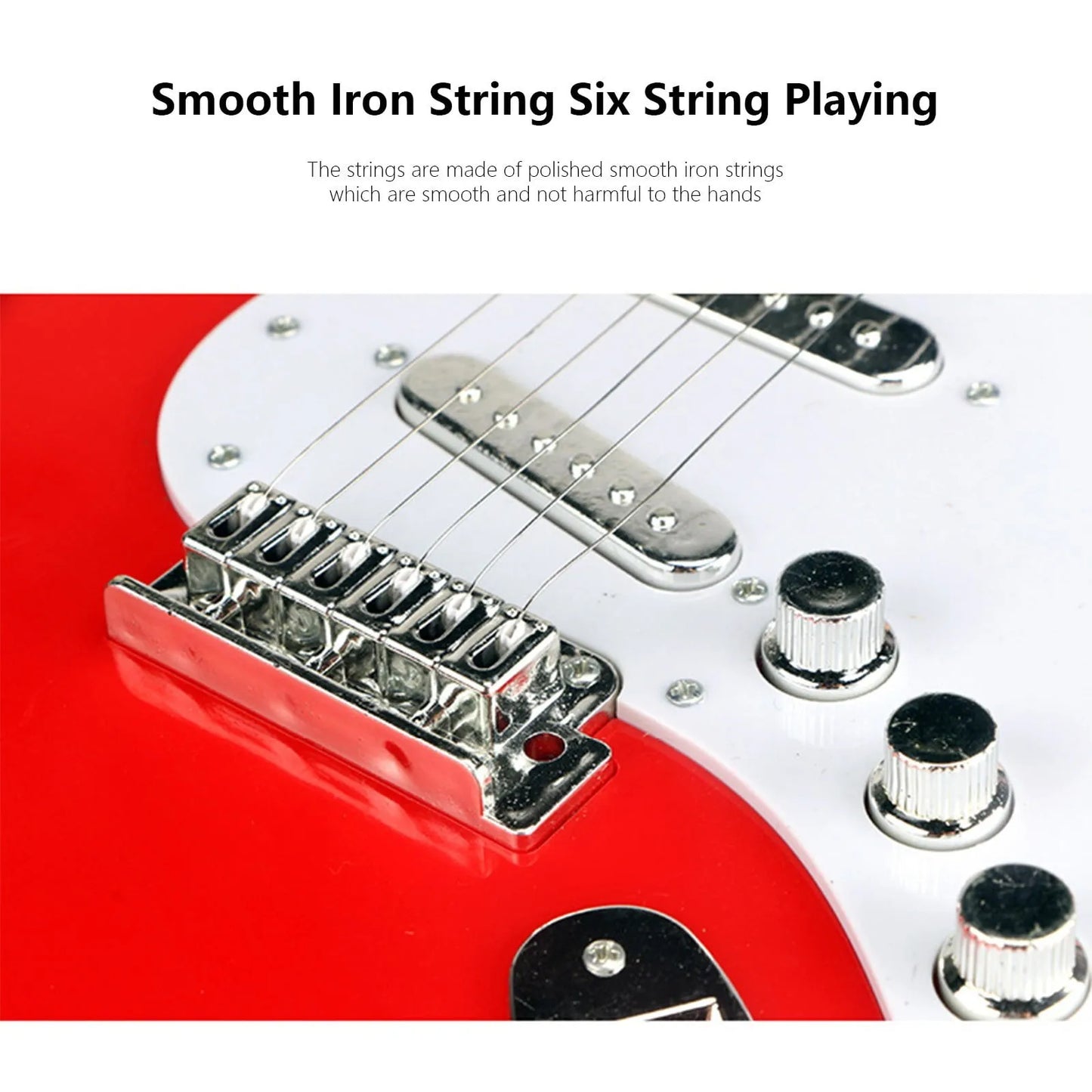 17" Kids Electric Guitar Toy – 4 String Musical Instrument