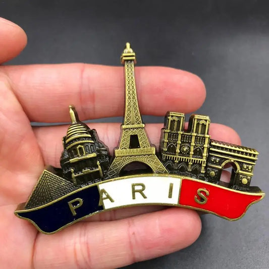 Paris 3D Metal Fridge Magnet | French Souvenir & Home Decor Decorative Fridge Magnet Peaceful Pleasures Health and Wellness