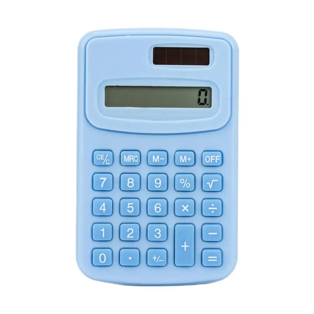 Portable Calculator Cute 8 Digits LCD Electronic Kids Home Office Primary School Calculator Teaching Supplies Peaceful Pleasures Health and Wellness A