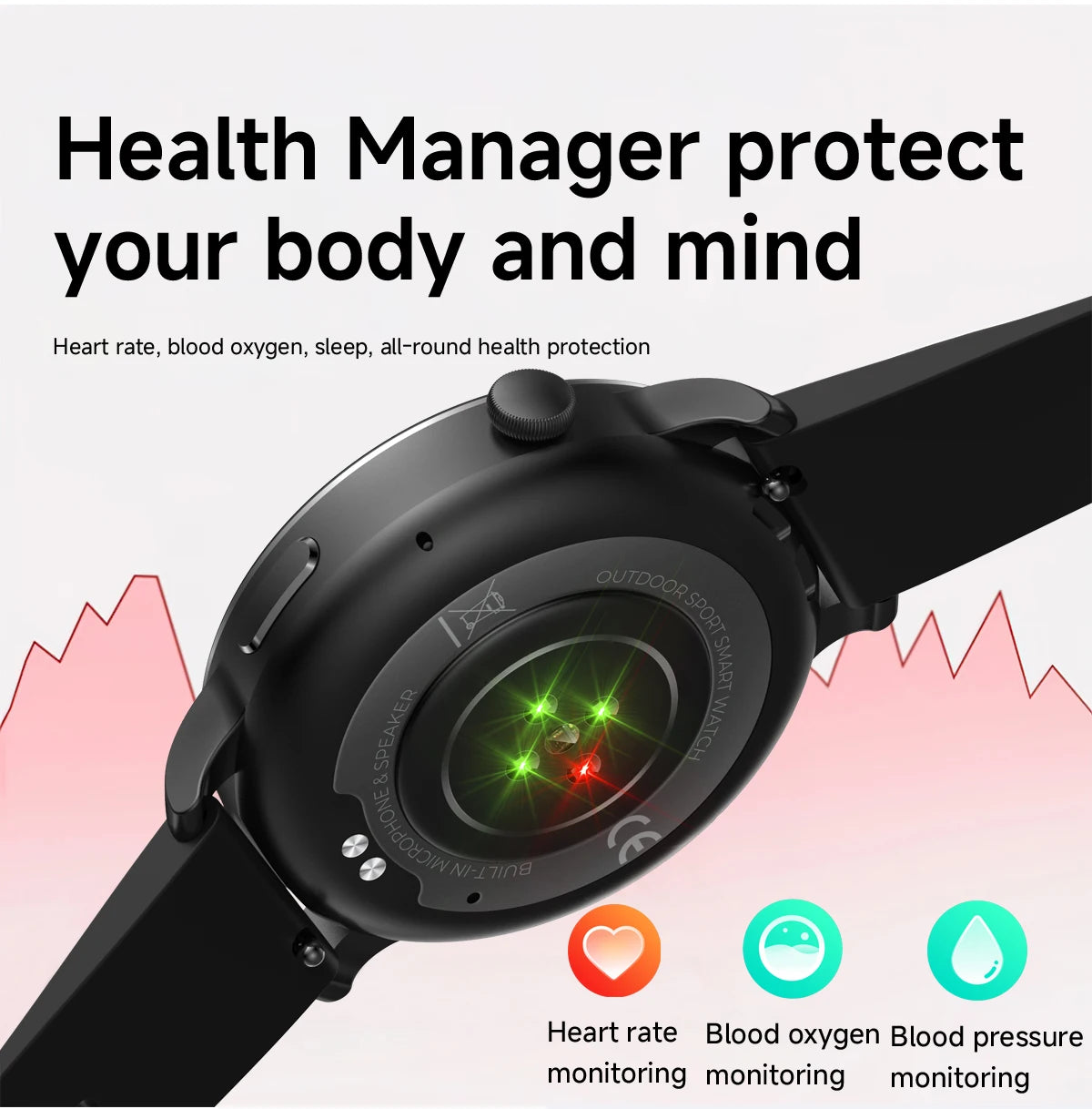 Yoateo Women's AMOLED Smartwatch – GPS, Compass, 3ATM Waterproof