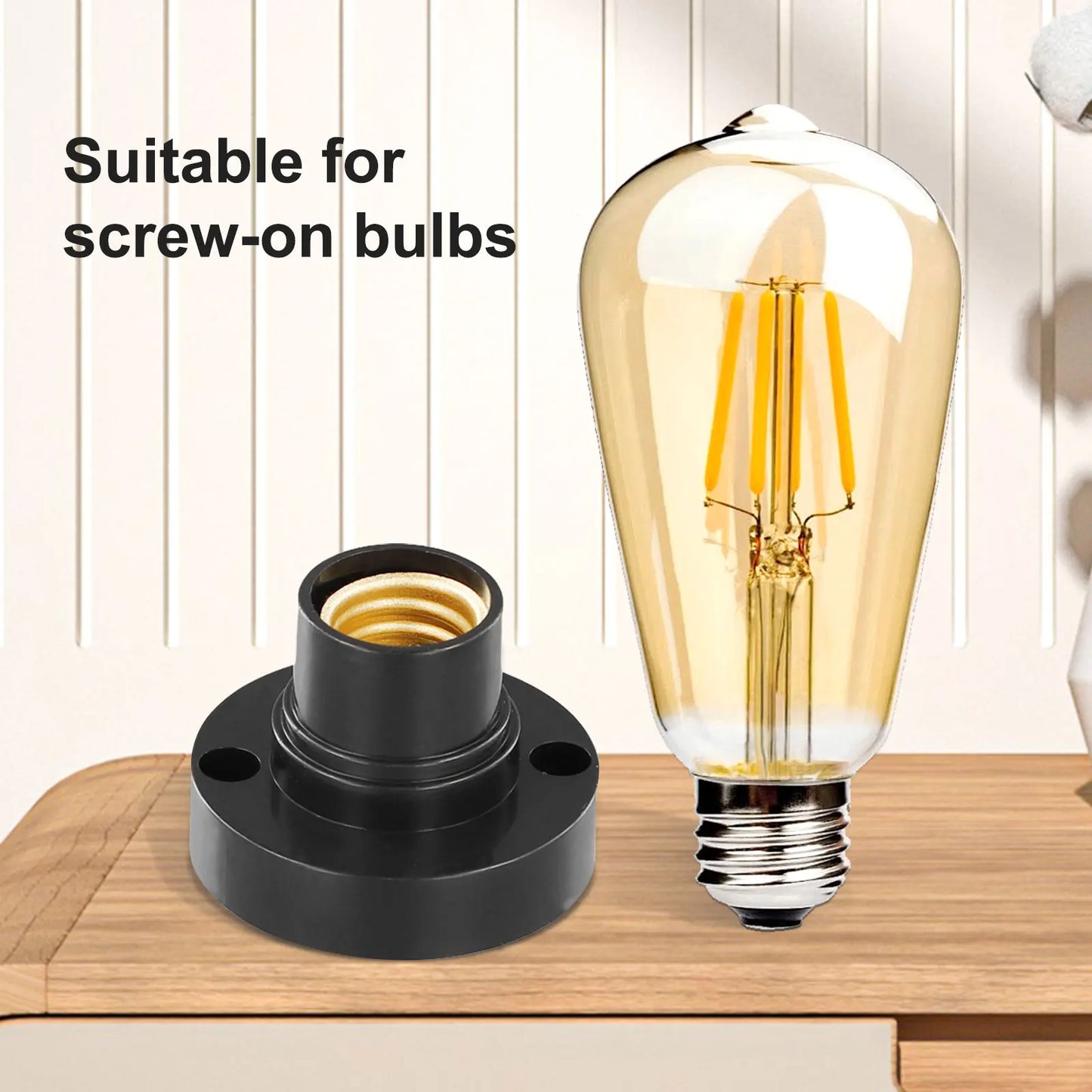 E14 Screw Lamp Holder | Surface Fix Light Bulb Socket Base