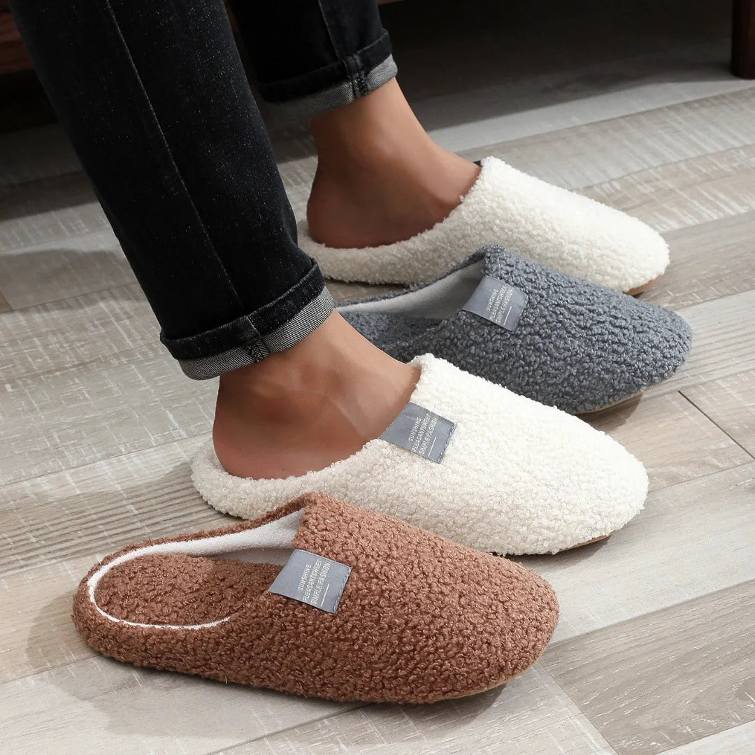 Women's Soft Cotton House Slippers | Cozy Winter Indoor Flats