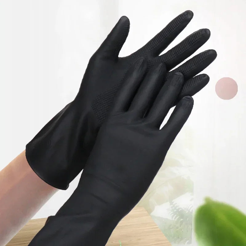 5pairs Dyed Hair Perm Curling Heat Resistant Waterproof Rubber Gloves for Salon Peaceful Pleasures Health and Wellness