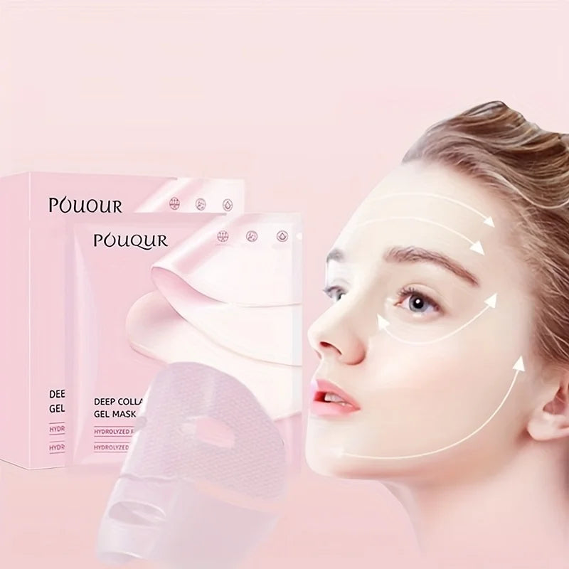 Pink Collagen Face Mask – Firming & Moisturizing 5-Pack