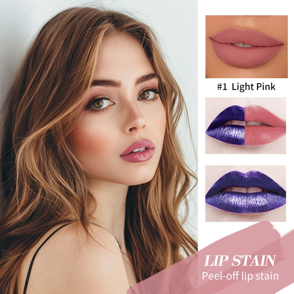 Lip Stain Peel Off and Reveal Long Lasting Waterproof Pink Lip Tint Transfer Proof Natural Lip Stain Peaceful Pleasures Health and Wellness