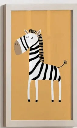 Safari Nursery Wall Art Set of 3, Boho Kids Room Prints, Colorful Jungle Animals Nursery Art, Zebra Lion Elephant Decor, Playroo Peaceful Pleasures Health and Wellness WS8033-4 50x70cm Unframed