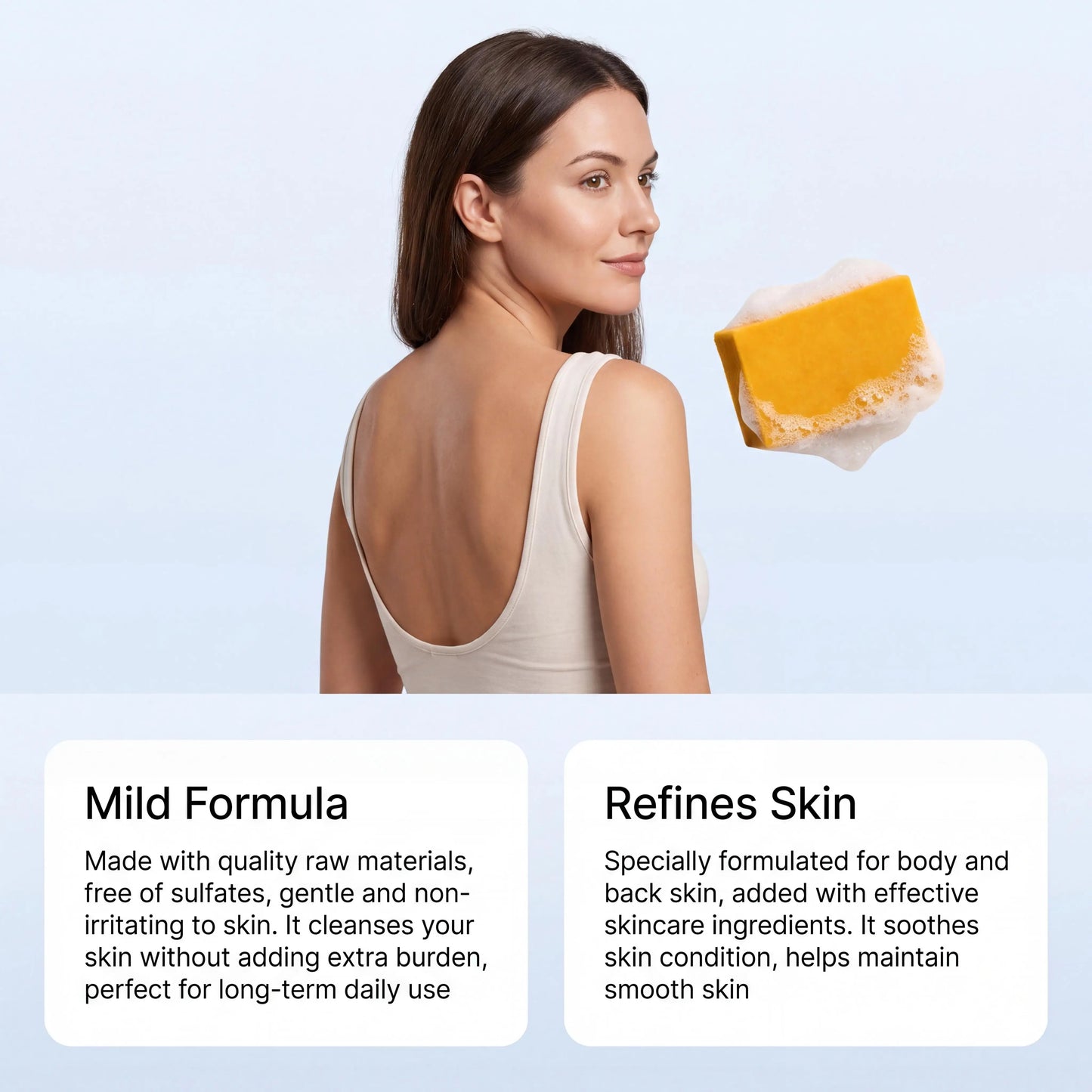 Exfoliating Body Cleansing Soap Eliminate Back Pimples Fade Acne Marks Deep Clean Dirt Oil Control Turmeric Exfoliate Soap Bar Peaceful Pleasures Health and Wellness