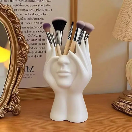 New Creative Human Body Art Styling Office Supplies Desktop Multifunctional Storage Pen Holder Makeup Brush Holder Decoration li Peaceful Pleasures Health and Wellness