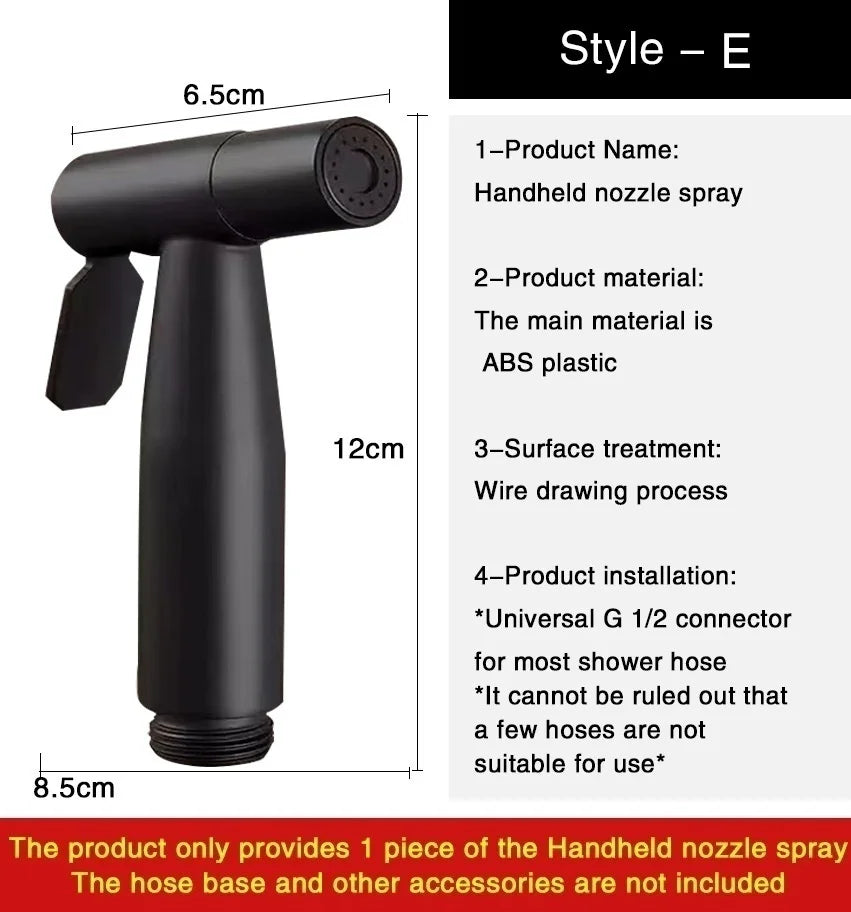 Handheld Bidet Sprayer Head – Self-Cleaning Shattaf Spray