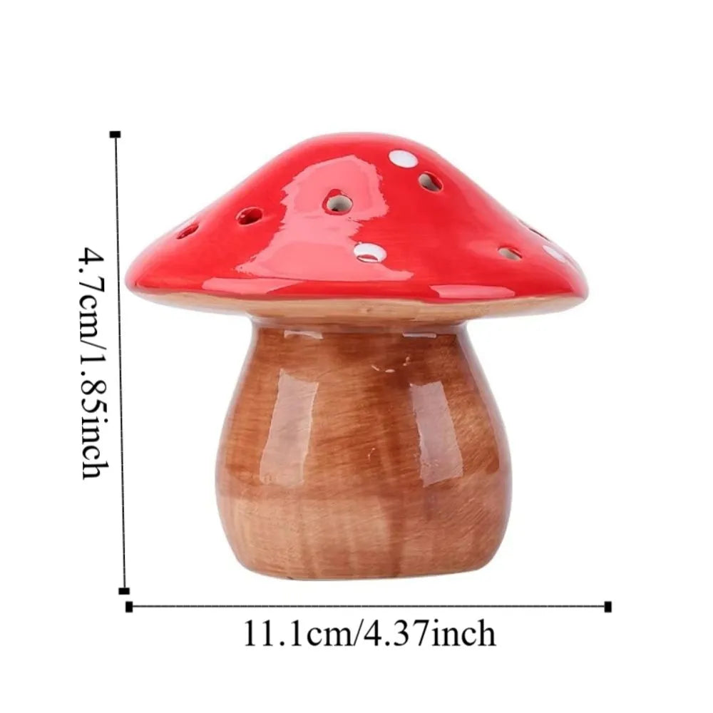 Ceramic Mushroom Night Light | Soft Glow Decorative Lamp