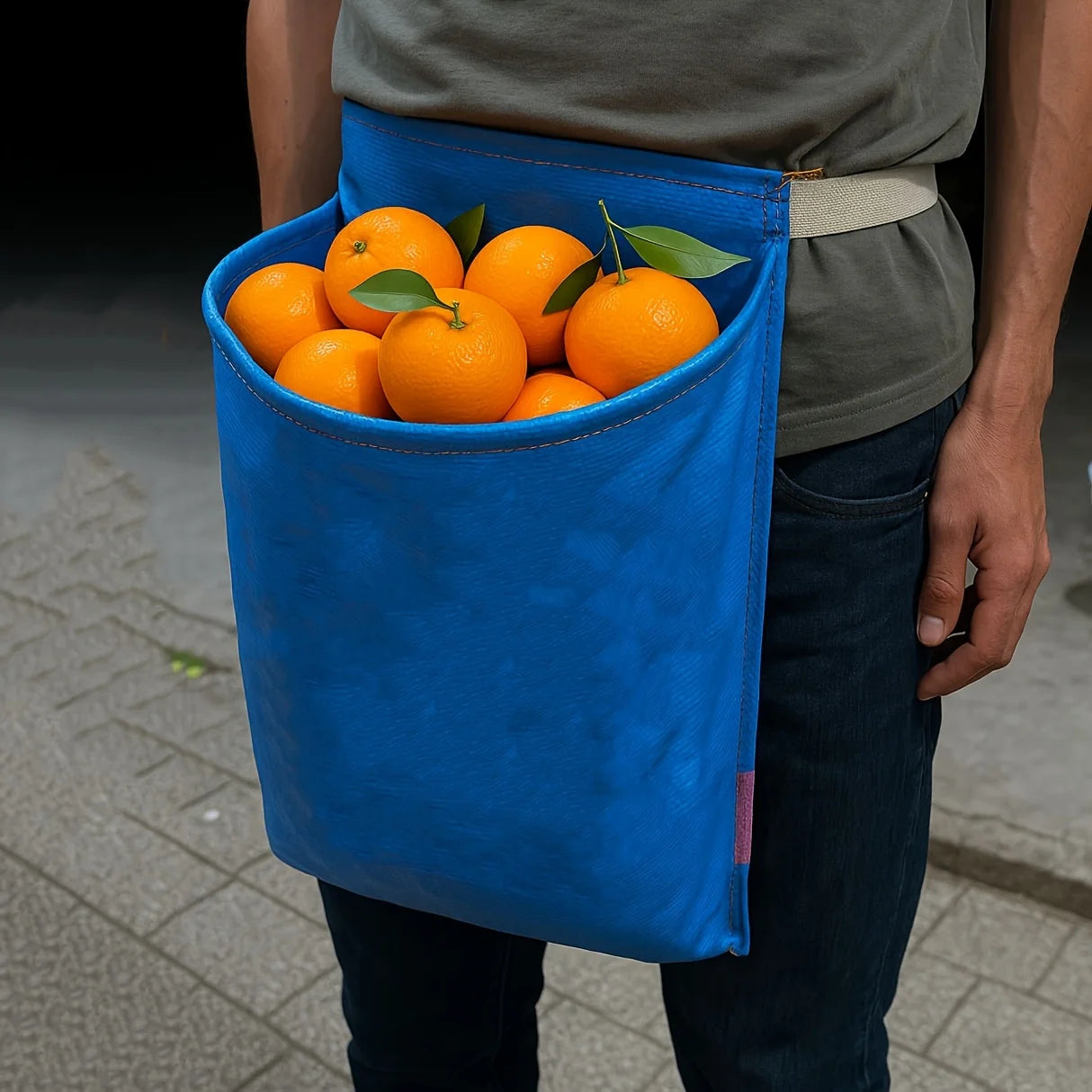 Fruit Picking & Foraging Bag with Waist Belt Harvest Apron Garden Harvest Apron Peaceful Pleasures Health and Wellness