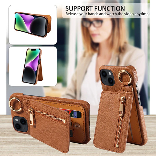 Case for iphone 17 pro max leather case for iphone 15 pro max with pocket for iphone wallet magsafe Phone case card storage Peaceful Pleasures Health and Wellness
