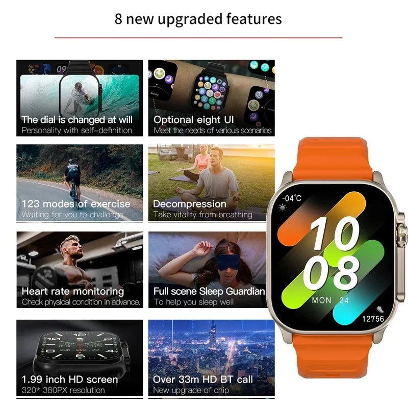 T900 Ultra 2 Smartwatch 49mm | BT Call, NFC, Wireless Charging