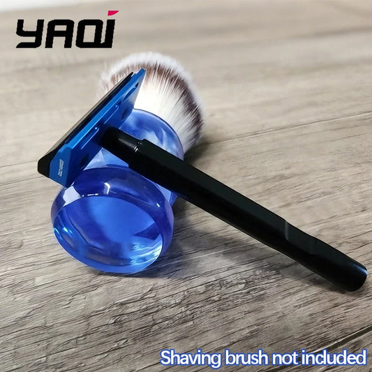 2026 Tachi Aluminum Version YAQI Light Weight Single Edge Safety Razor Black And Blue Colors for Smooth Shaving Experience Peaceful Pleasures Health and Wellness