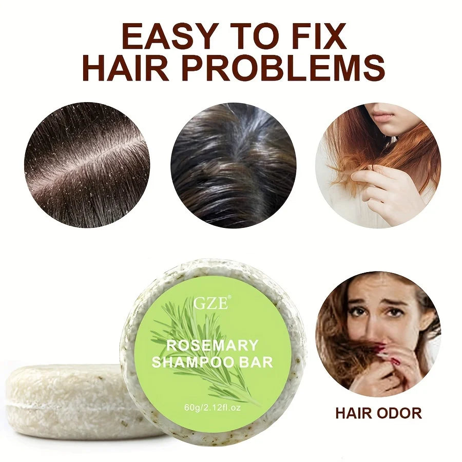 GZE Rosemary Shampoo Bar – Oil Control & Hair Strengthening Rosemary Shampoo Bar Peaceful Pleasures Health and Wellness