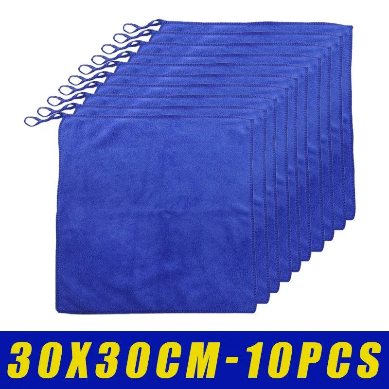 Microfiber Car Wash Cloth 30x30cm – Multi-Use Wax & Clean Rag