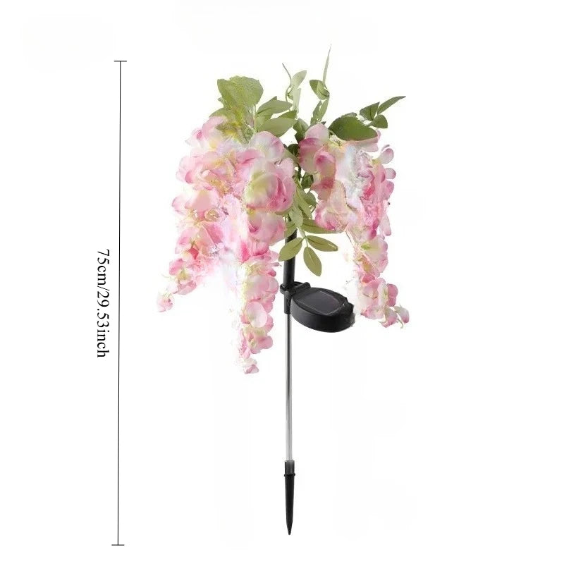 Solar Wisteria Flower Garden Light – Waterproof Outdoor Lawn Lamp