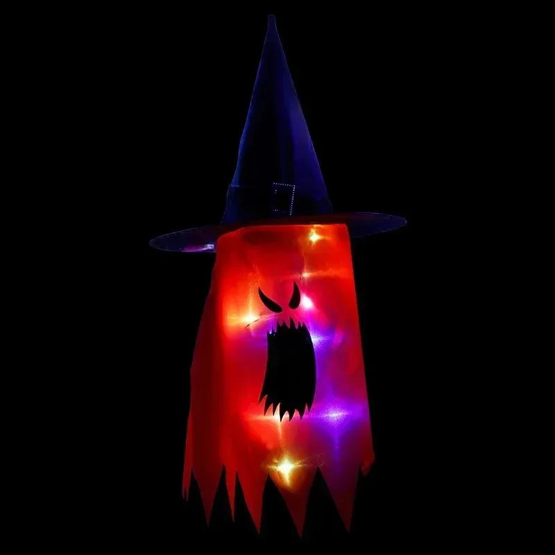 LED Light-Up Witch Hat | Halloween Glow Cosplay Costume