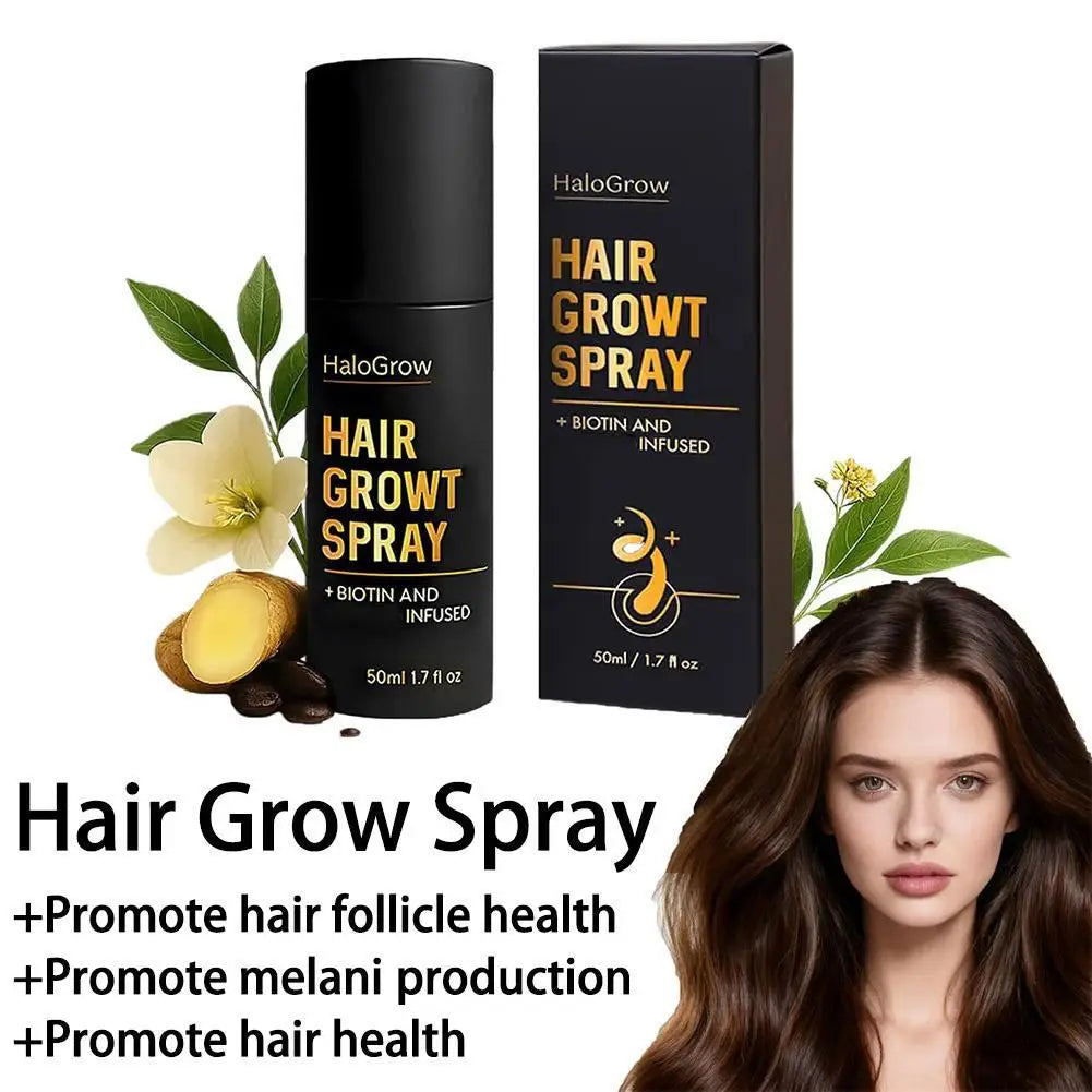Natural Hair Growth Spray – Ginger Oil & Biotin, 50ml