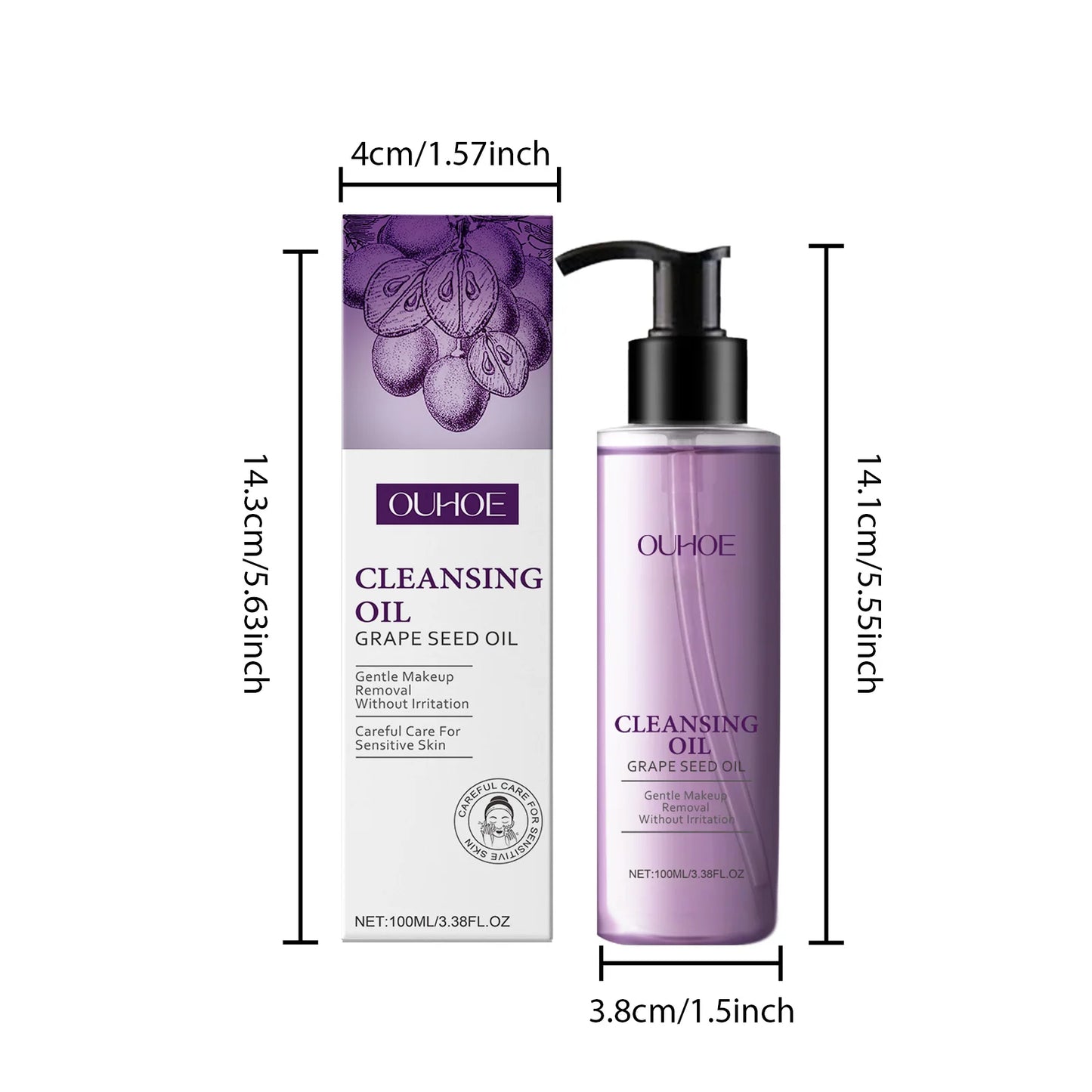 Grape Seed Cleansing Oil Makeup Remover – Sensitive Skin