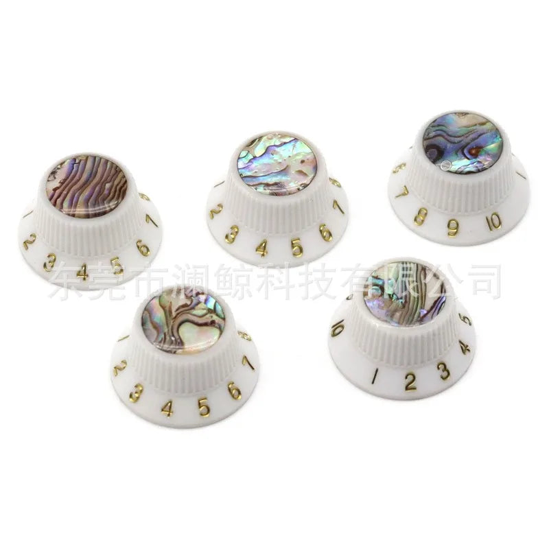 Electric Guitar Bass Volume Button Cap Inlaid Shell Potentiometer Knob