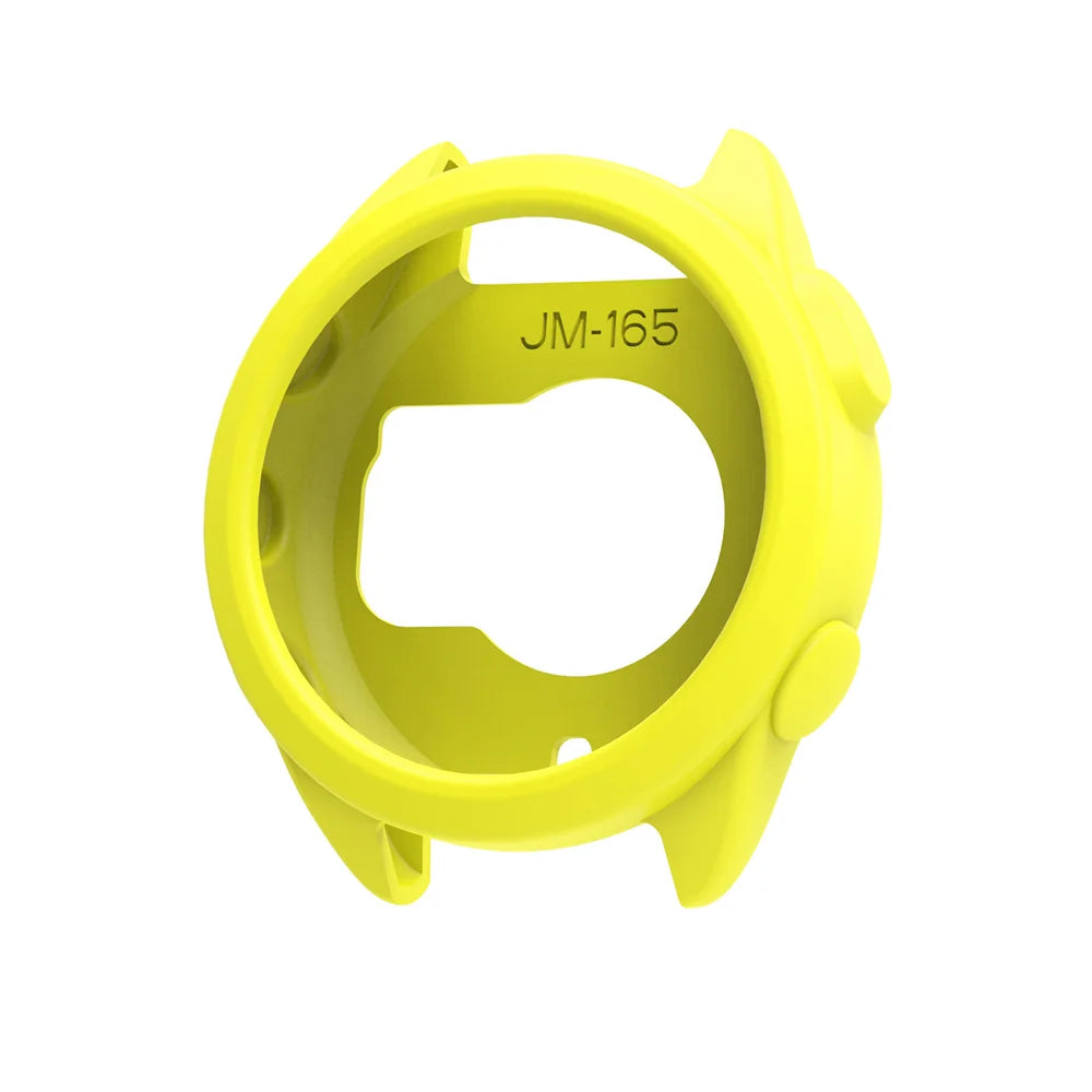 Silicone Protective Case for Garmin Forerunner 165 Watch Peaceful Pleasures Health and Wellness Yellow For Forerunner 165